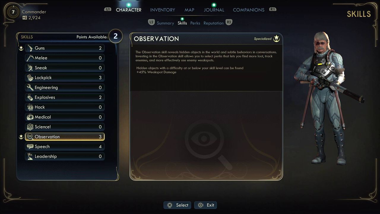 Лучшие навыки в Outer Worlds 2 и как они функционируют